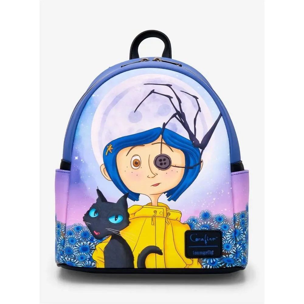 Loungefly Coraline Button Eye Flower Mini Backpack
